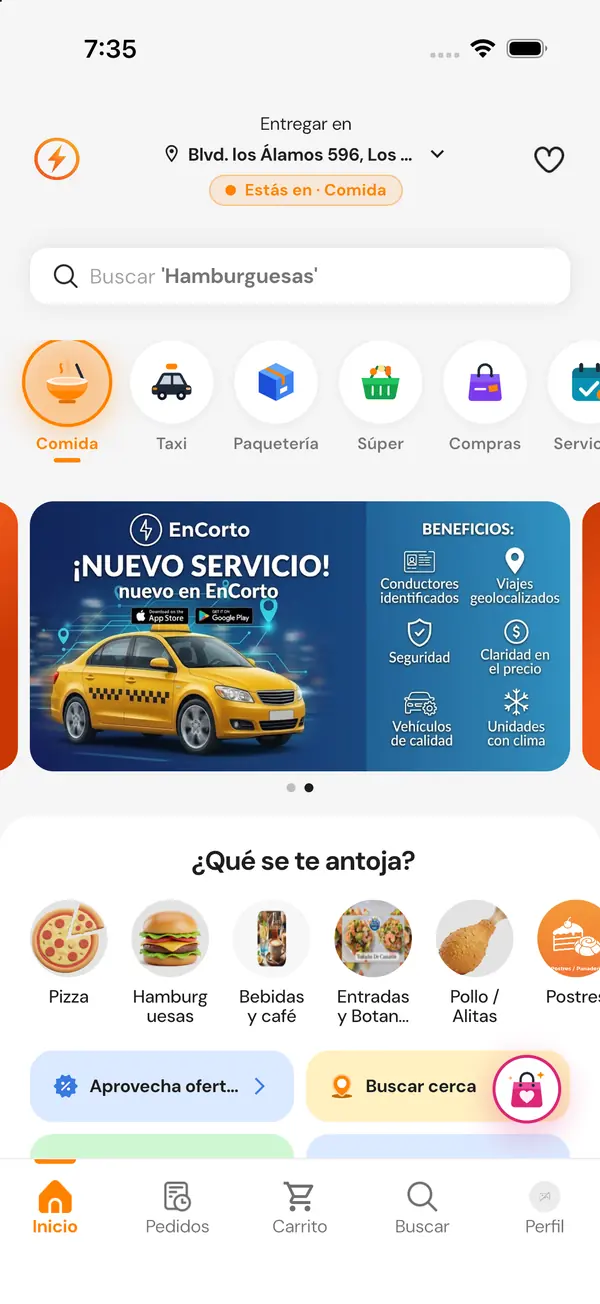 EnCorto en Acuña: inicio con el nuevo servicio de taxi